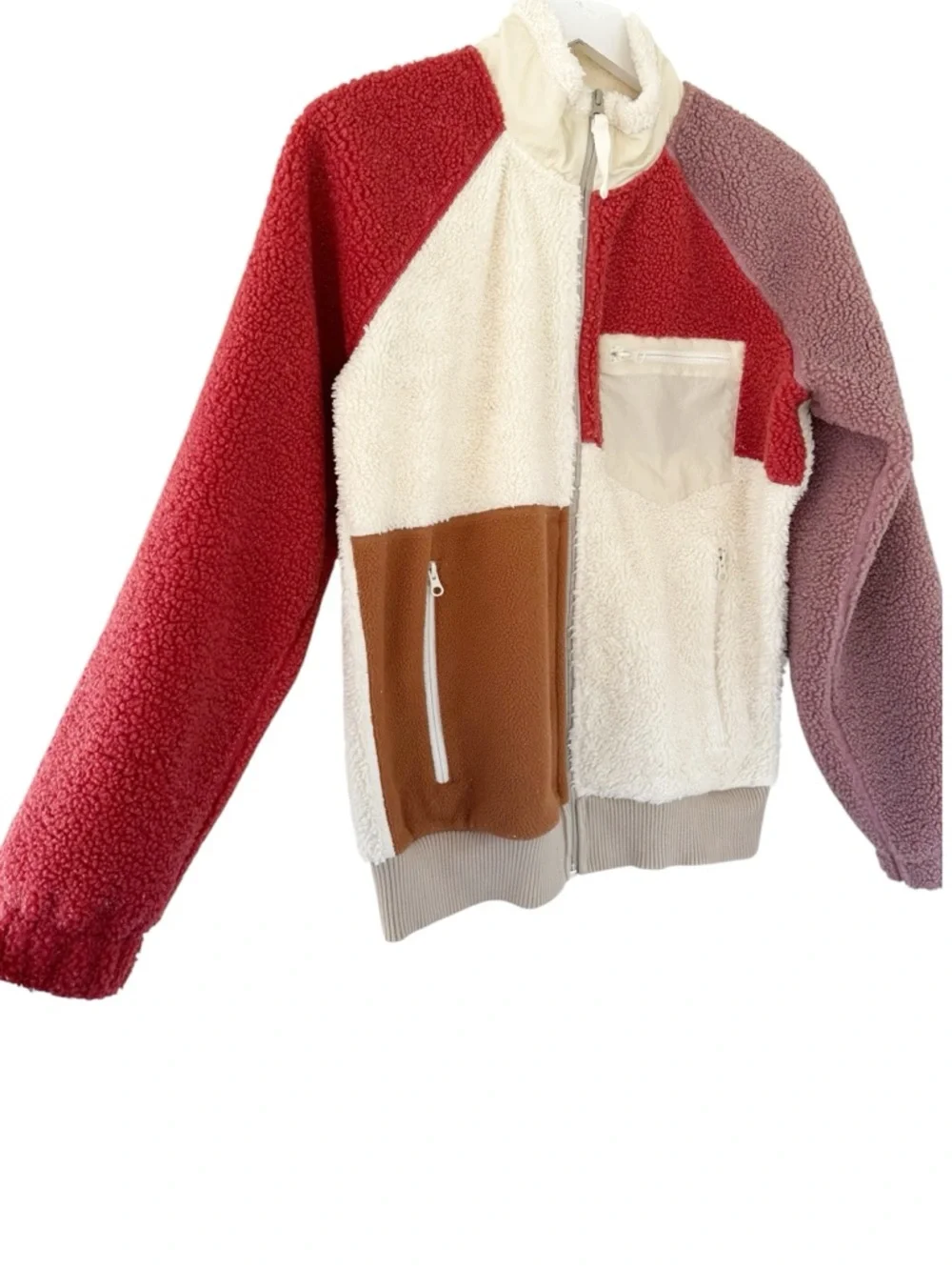 Helmut Lang • Patchwork Sherpa Fleece Jacket - Picture 5 of 14